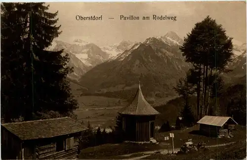 Oberstdorf/Bayern - Oberstdorf, Pavillon am Rodelweg -321056