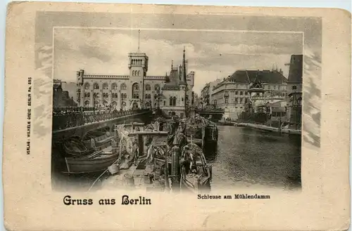 Berlin - Schleuse am Mühlendamm -407868