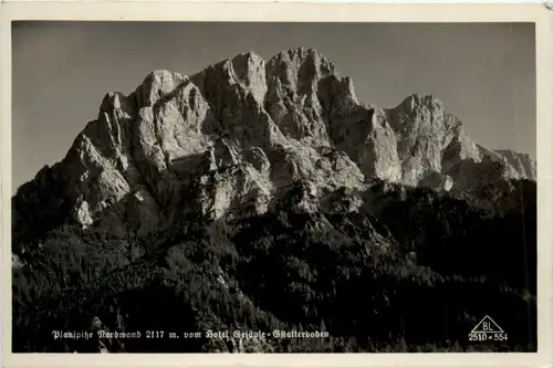 Admont/Gesäuse/Steiermark und Umgebung - Planspitze Nordwand vom Hotel Gesäuse-Gstatterboden -335562
