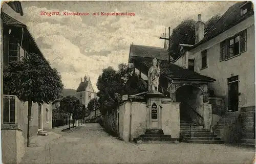 Bregenz/Vorarlberg, div.Orte und Umgebung - Bregenz, Kirchstrasse und Kapuzinerstiege -336428
