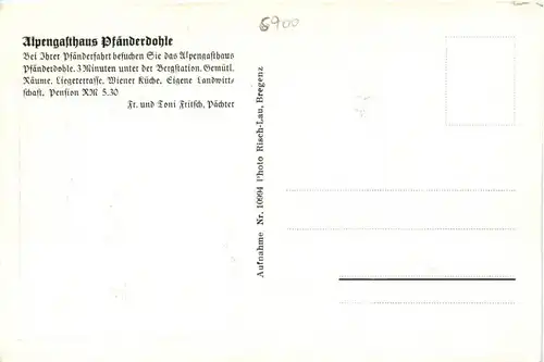 Bregenz/Vorarlberg, div.Orte und Umgebung - Alpengasthaus Pfänderdohle -336448