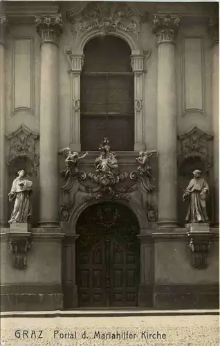 Graz/Steiermark und Umgebung - Portal d. Mariahilfer Kirche -336904