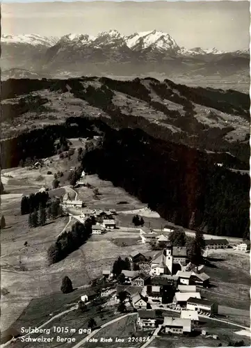 Bregenz/Vorarlberg, div. Orte und Umgebung - Sulzberg gegen Schweizer Berge -336566