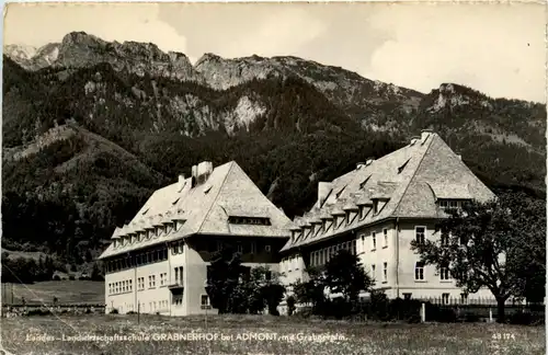 Admont/Gesäuse und Umgebung - Admont: landes-Landwirtschaftsschule Grabnerhof mit Grabneralm -336744