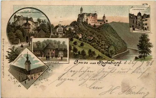 Gruss aus Rochsburg an der Mulde - Litho -408604