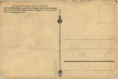 Graz/Steiermark und Umgebung - Der Uhrturm -337036