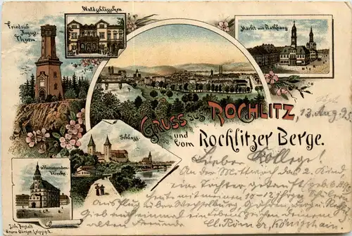 Gruss aus Rochlitz - Litho 1895 -408114