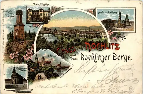 Gruss aus Rochlitz - Litho -408118