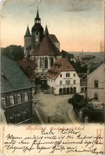 Rochlitz - Petrikirche und Schiess -408196