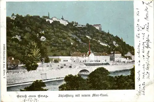 Graz/Steiermark und Umgebung - Schlossberg mit neuem Murkai -337098