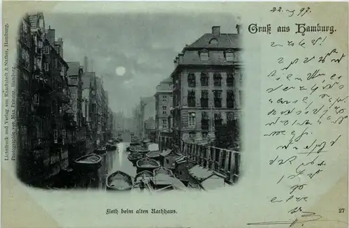 Hamburg - Flet beim alten Rathaus -408420