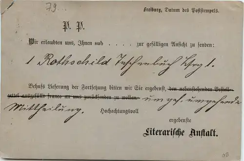 Freiburg - Literarische Anstalt 1881 -409380