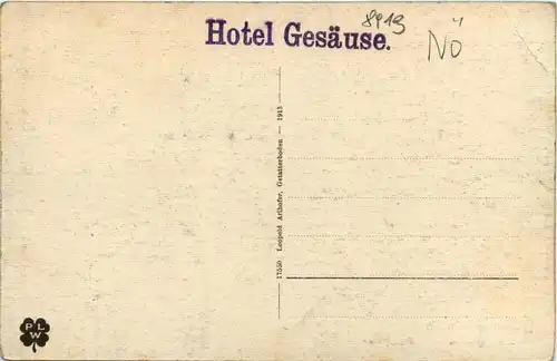 Admont/Gesäuse/Steiermark und Umgebung - Gstatterboden, Hotel Gesäuse, Dependance, Tamischbachturm -337500