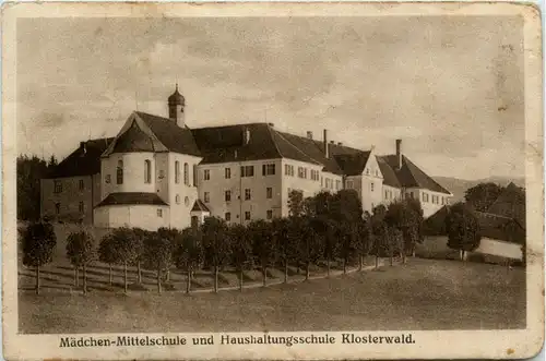 Ottobeuren/Bayern/Schwaben/Unterallgäu - mädchen-Mittelschule und Haushaltungsschule Klosterwald -337874