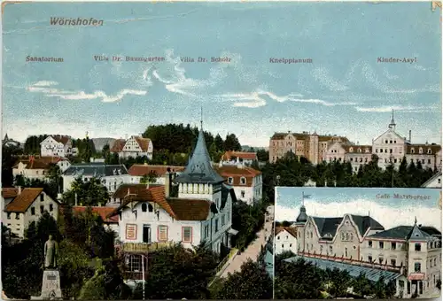 Bad Wörishofen/Bayern/Schwaben/Unterallgäu - sanatorium, Villa Dr.Baumgarten, Villa Dr.Scholz, Kneippianum -337750