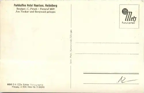 Heidelberg - Hotel Haarlass -408938