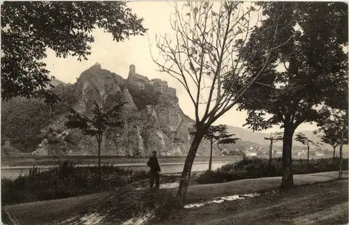 Burgruine Schreckenstein bei Aussig -409226