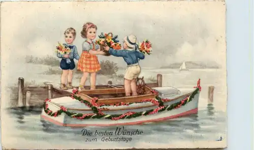 Geburtstag - Kinder im Boot -409314