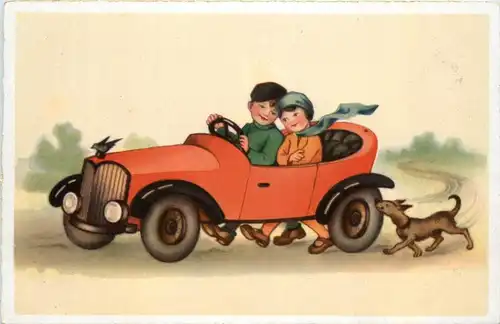 Kinder mit Auto -410244
