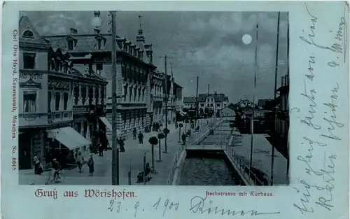 Bad Wörishofen/Bayern/Schwaben/Unterallgäu - Bachstrasse mit Kurhaus -337924