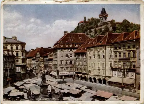 Graz/Steiermark und Umgebung - Stadt der Vokserhebung - Adilf-Hitler-Platz -337174