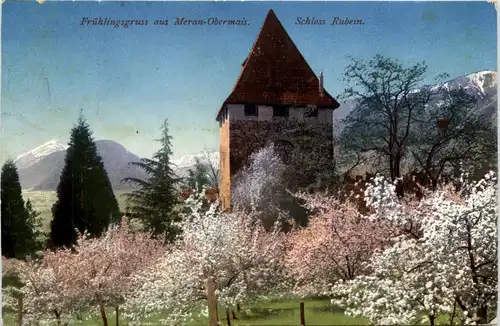 Frühlingsgruss au Meran Obermais - Schloss Rubein -410562