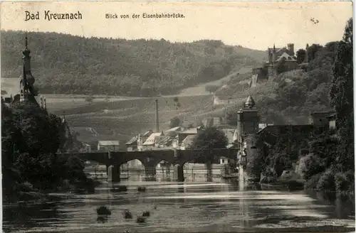 Bad Kreuznach - Blick von der Eisenbahnbrücke -410024