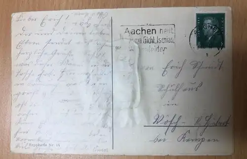 Gruß aus Aachen - Mechanische Karte -S155
