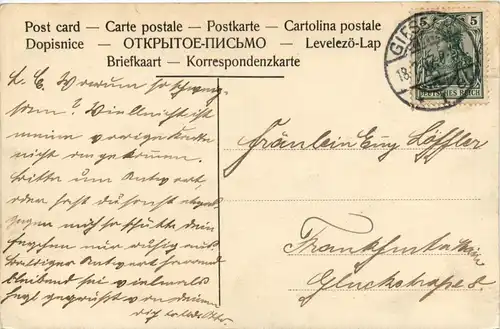 Giessen - Gerichtsgebäude - Verlag Karl Braun -409536