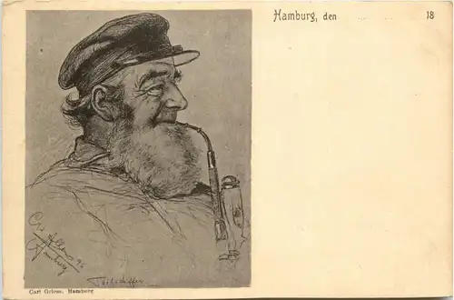 Hamburg - Typen - Künstlerkarte Carl Griese -285644
