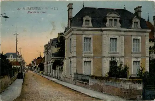 St. Mathurin - Rue de la Gare - Maine et Loire - 49 -411462