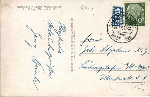 Wilhelmsfeld über Heidelberg -409070
