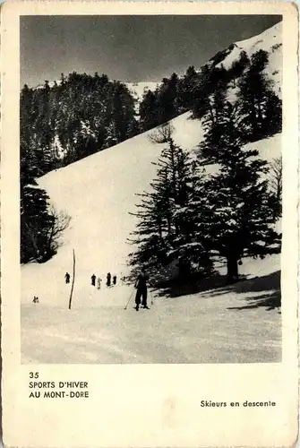 Mont-Dore - Skieurs en descente -410654