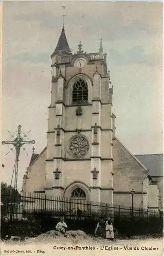 Crecy en Ponthieu - L Eglise - Somme - 80 -411596