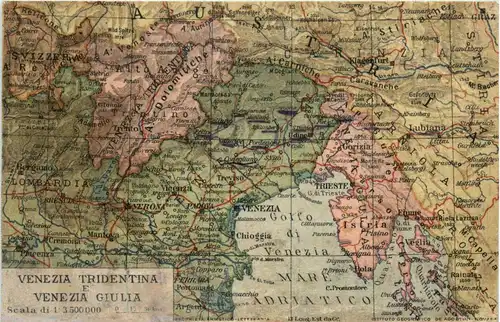 Venezia Tridentina e Venezia Giulia - Map -411616