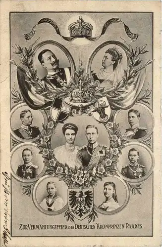 Zur Vermählung des Deutschen Kronprinzen Paares -411778