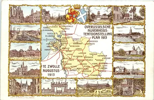 Overijsselsche Niverheids-Tentoonstellung Plan 1913 Zwolle -411840