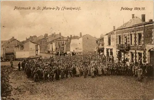 Platzmusik in St. Maire a Py - Somme - 80 - Feldpost -411922