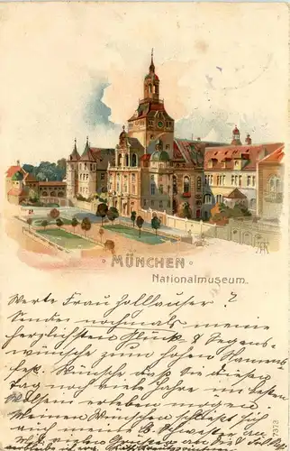 München - Nationalmuseum - Litho -286270