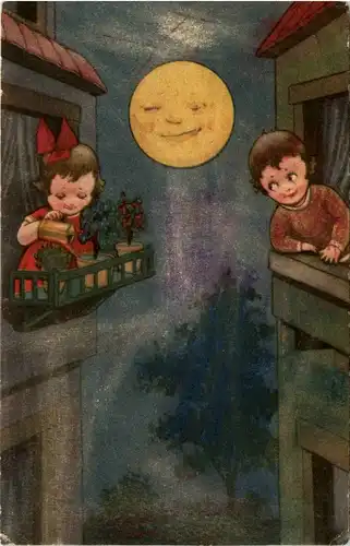 Kinder mit Mond -410254