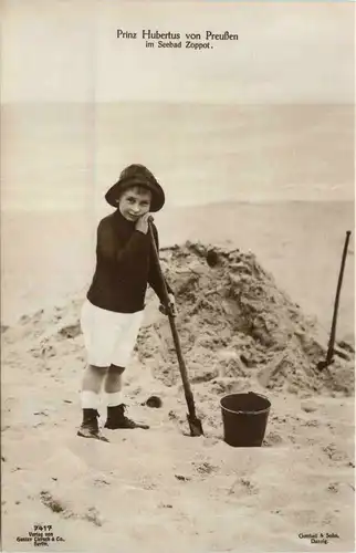 Prinz Hubertus von Preussen im Seebad Zoppot -411796