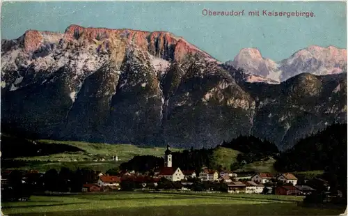 Oberbayern, div. Orte und Umgebung - Oberaudorf, mit Kaisergebirge -338528