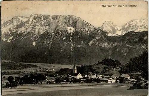 Oberbayern, div. Orte und Umgebung - Oberaudorf, mit Kaisergebirge -338532