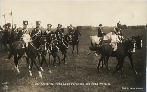 Unser Kronprinz, Prinz Louis Ferdinand an Prinz Wilhelm -411760