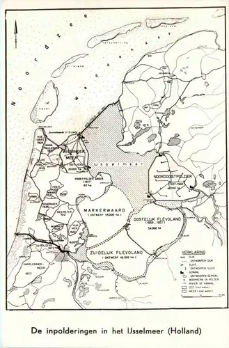 De inpolderingen in het Ijsselmeer -411822