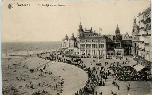 Oostende - De Zeedijk en de Kursaal -411924