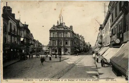 Saumur - Les Rues d Orleans et de Balzac - Maine et Loire -411454