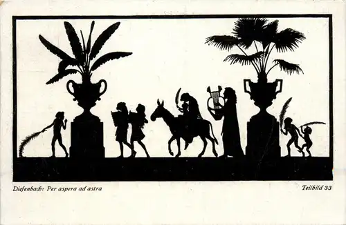 Scherenschnitt - Künstlerkarte Diefenbach -287426