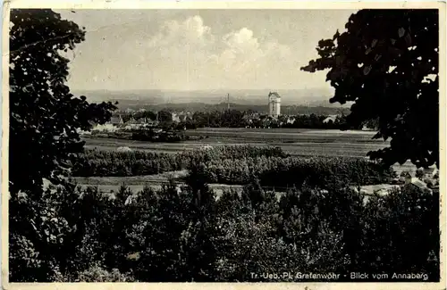 Oberpfalz/Bayern, Div.Orte - Grafenwöhr, Tuppenübungsplatz, Blick vom Annaberg -338120