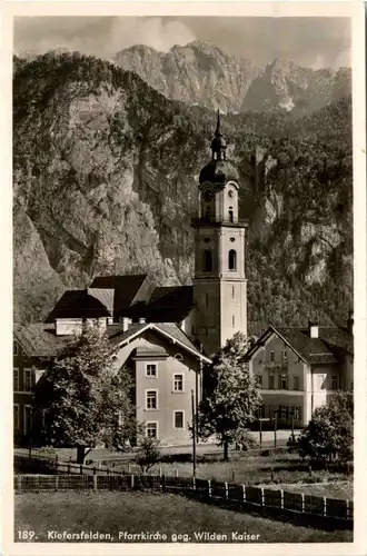 Bayern/Kiefersfelden - Pfarrkirche gegen wilden Kaiser -339128